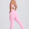 Legging évasé Soft Active à poche et taille en V, rose pâle Legging évasé Soft Active à poche et taille en V, rose pâle