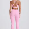 Legging évasé Soft Active à poche et taille en V, rose pâle Legging évasé Soft Active à poche et taille en V, rose pâle
