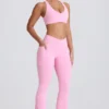Legging évasé Soft Active à poche et taille en V, rose pâle Legging évasé Soft Active à poche et taille en V, rose pâle