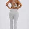 Legging évasé Soft Active à taille en V et poches, gris Legging évasé Soft Active à taille en V et poches, gris