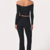 Legging évasé Soft Active à taille en V, noir Legging évasé Soft Active à taille en V, noir