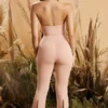 Leggings à ourlet fendu Figure You Out Petite en rose poudré Leggings à ourlet fendu Figure You Out Petite en rose poudré