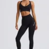Leggings sans coutures taille haute Super Sculpt en noir