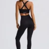 Leggings sans coutures taille haute Super Sculpt en noir