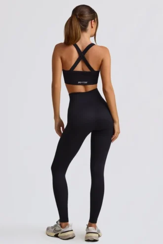 Leggings sans coutures taille haute Super Sculpt en noir