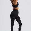 Leggings sans coutures taille haute Super Sculpt en noir