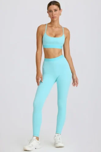 Leggings Soft Active en bleu aqua