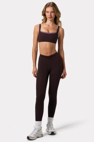 Leggings Soft Active froncés couleur Espresso
