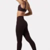 Leggings Soft Active froncés couleur Espresso
