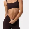 Leggings Soft Active froncés couleur Espresso