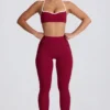Leggings Soft Active taille mi-haute en bordeaux Leggings Soft Active taille mi-haute en bordeaux