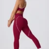 Leggings Soft Active taille mi-haute en bordeaux Leggings Soft Active taille mi-haute en bordeaux