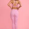 Leggings Soft Active taille mi-haute en rose poudré Leggings Soft Active taille mi-haute en rose poudré