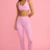 Leggings Soft Active taille mi-haute en rose poudré Leggings Soft Active taille mi-haute en rose poudré