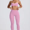 Leggings Soft Active taille mi-haute en rose poudré Leggings Soft Active taille mi-haute en rose poudré