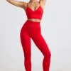 Leggings taille haute Define Luxe en rouge Leggings taille haute Define Luxe en rouge