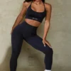 Leggings taille haute Define Luxe, noir