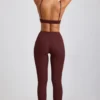 Leggings taille haute en modal côtelé Linnea Petite, couleur Espresso Leggings taille haute en modal côtelé Linnea Petite, couleur Espresso