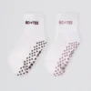 Lot de 2 paires de chaussettes Pilates en blanc Lot de 2 paires de chaussettes Pilates en blanc