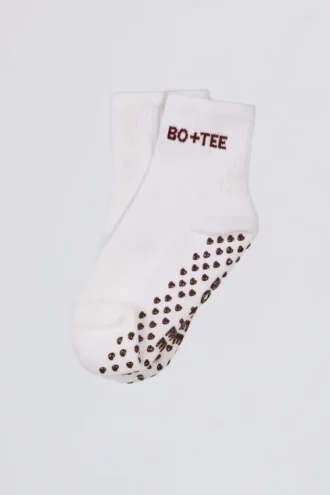 Lot de 2 paires de chaussettes Pilates en blanc