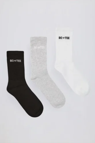 Lot de chaussettes courtes côtelées multicolores