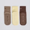 Lot de chaussettes de Pilates en Mocha Multi Lot de chaussettes de Pilates en Mocha Multi