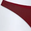 Maillot de bain 1 pièce bandeau à découpes et perles Miami, couleur cerise foncée Maillot de bain 1 pièce bandeau à découpes et perles Miami, couleur cerise foncée