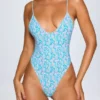 Maillot de bain 1 pièce Sicily à dos nu à imprimé multicolore pastel