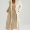 Manteau long en peau de mouton Alaska, couleur crème Manteau long en peau de mouton Alaska, couleur crème