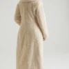 Manteau long en peau de mouton Alaska, couleur crème Manteau long en peau de mouton Alaska, couleur crème
