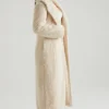 Manteau long en peau de mouton Alaska, couleur crème Manteau long en peau de mouton Alaska, couleur crème