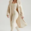 Manteau long en peau de mouton Alaska, couleur crème Manteau long en peau de mouton Alaska, couleur crème