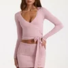 Mini-jupe en maille douce couleur Blush Mini-jupe en maille douce couleur Blush