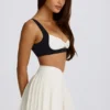 Mini-jupe-short plissée Soft Active Crossover, couleur ivoire Mini-jupe-short plissée Soft Active Crossover, couleur ivoire