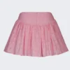 Mini-jupe Thia à nœud et broderie anglaise, rose pâle Mini-jupe Thia à nœud et broderie anglaise, rose pâle