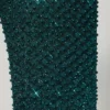 Mini-robe à col bénitier ornée Arlowe, vert sarcelle