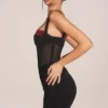 Mini-robe à corset et jupe drapée Miller, en noir