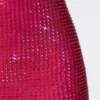 Mini-robe Raquel à col bénitier extrême et dos nu, ornée de broderies, en rose vif Mini-robe Raquel à col bénitier extrême et dos nu, ornée de broderies, en rose vif