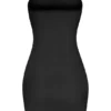 Mini-robe slip bandeau en maille transparente douce Intimates, couleur noire Mini-robe slip bandeau en maille transparente douce Intimates, couleur noire