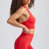 Mini-short Define Luxe en rouge coquelicot