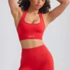 Mini-short Define Luxe en rouge coquelicot