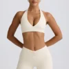 Mini-short froncé en marl ivoire Mini-short froncé en marl ivoire