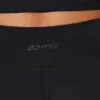 Mini-short à poches et taille torsadée, noir