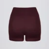 Mini-short sans coutures Super Sculpt en bordeaux