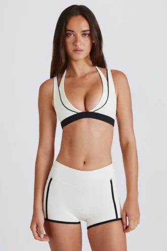 Mini-short Soft Active Contrast en ivoire