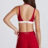 Mini-short Soft Active à contrastes en rouge foncé Mini-short Soft Active à contrastes en rouge foncé