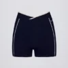 Mini-short Soft Active croisé contrasté bleu marine classique