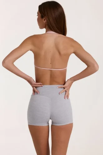 Mini-short Soft Active en gris chiné