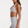 Mini-short Soft Active en gris chiné Mini-short Soft Active en gris chiné