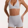 Mini-short Soft Active en gris chiné Mini-short Soft Active en gris chiné